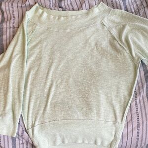 We The Free Mint Green Crew Neck Sweater